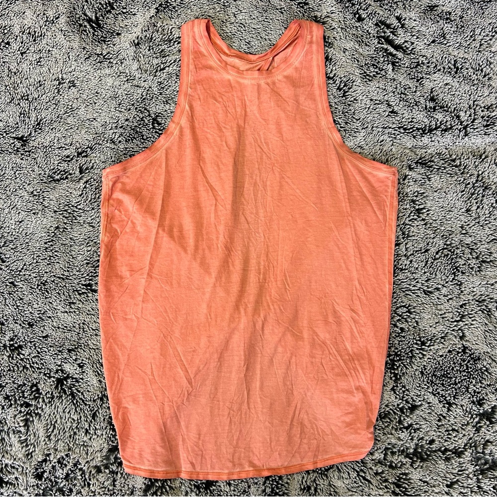 Lululemon Coral Open-back Tank Top